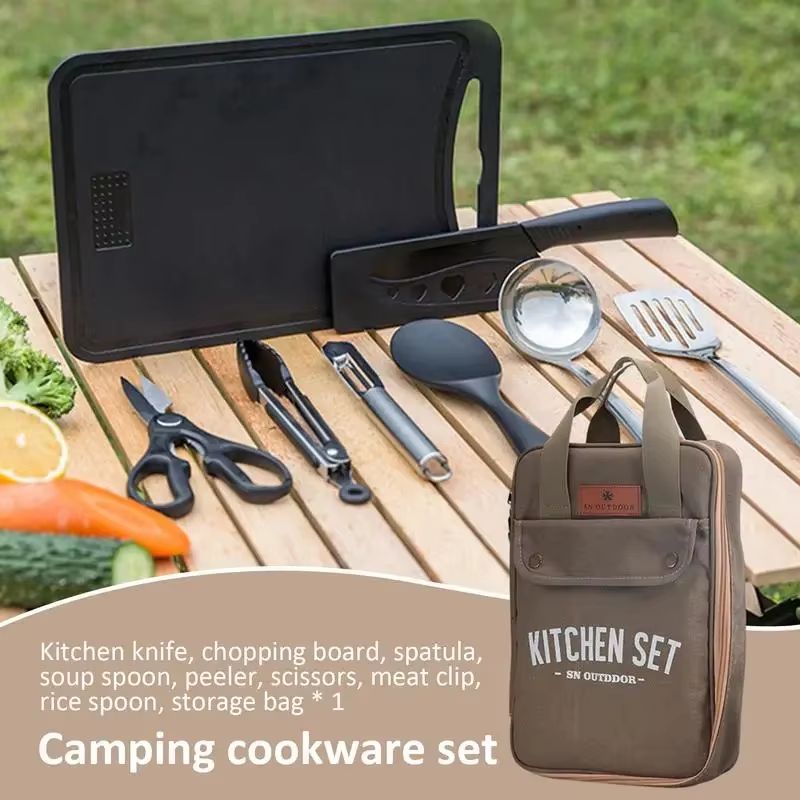 8pcs Camping Kitchen Cookware  - Outdoor Hunting Kitchen 评论和价格