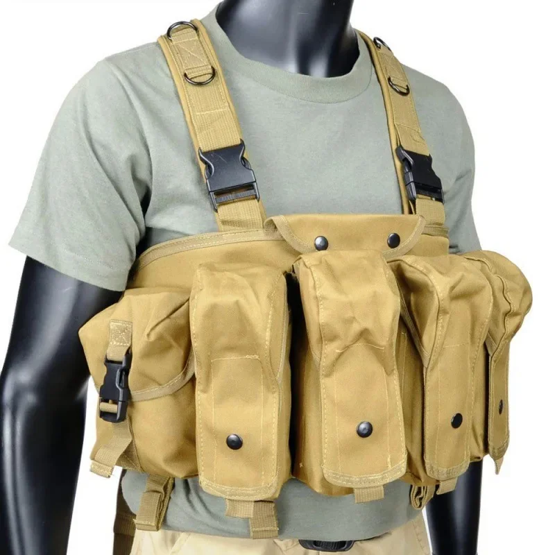 AK Chest Rig Vest AK 47 Molle  - Outdoor Hunting Toys 评论和价格