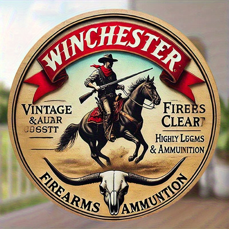 Winchester vintage round metal - Hunting Outdoor Christmas Decorations 评论和价格