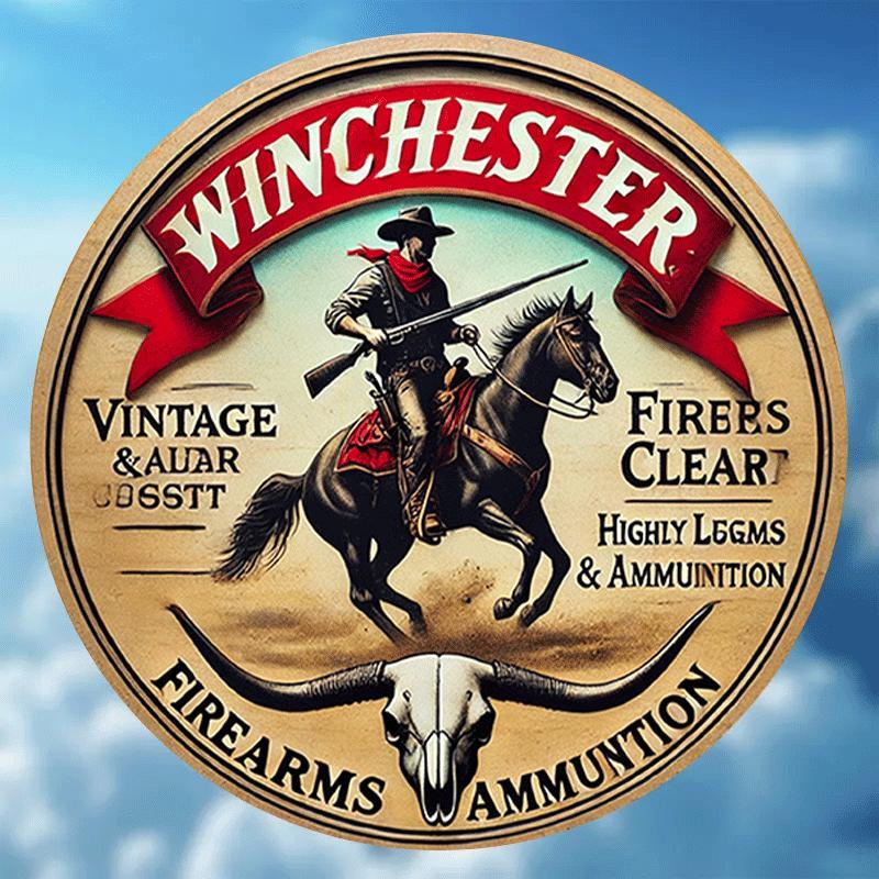 Winchester vintage round metal - Hunting Outdoor Christmas Decorations 评论和价格