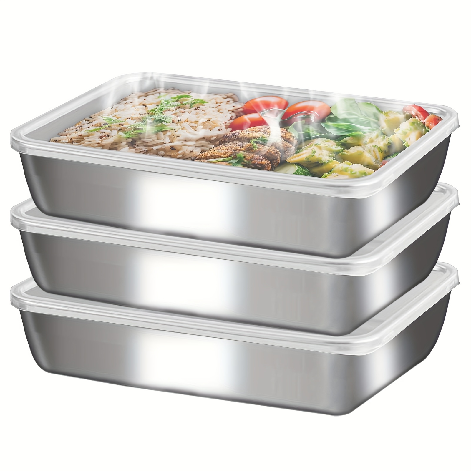 3pcs Stainless Steel Food Cont - Outdoor Hunting Kitchen 评论和价格