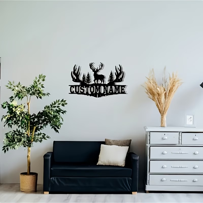 Customizable Rustic Deer Antle - Hunting Outdoor Christmas Decorations 评论和价格