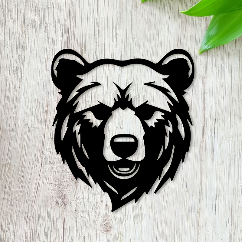Hunting Bear Metal Wall Art Ir - Hunting Outdoor Christmas Decorations 评论和价格